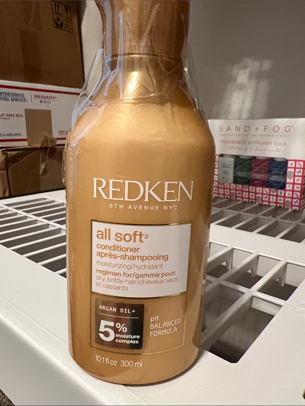 Redken All Soft Conditioner - Metallic Gold Bottle